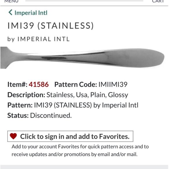 Set Of 5 Imperial Intl IMI39 Stainless Steel Glossy Tablespoons - Picture 1 of 5